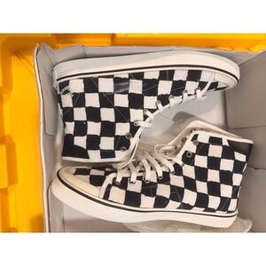 IRO‎ Paris Currill Mens Checkerboard High Top Sneakers Black White EU 43 Spain